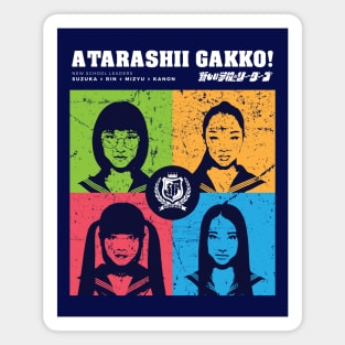 Atarashii Gakko! No Leaders in Color V2 (Grunged) Magnet
